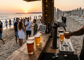 Spillatura birra artigianale a Marina di Modica durante Schiuma 2026