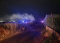 Scicli incendio Pezza Filippa con intervento dei Vigili del Fuoco nella notte