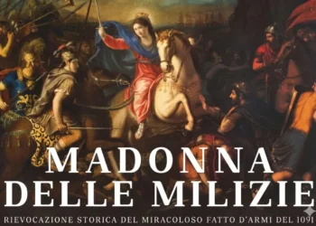 Corteo medievale per la festa della Madonna delle Milizie a Scicli in Piazza Italia