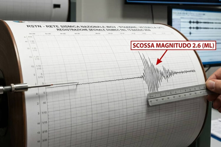Siracusa terremoto con vista urbana della zona interessata dalla scossa