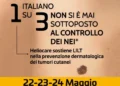 operatore sanitario controlla nei pelle tumori cutanei LILT prevenzione