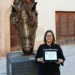 Valentina Raffa durante la premiazione del Premio Navarro in Sicilia