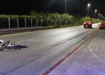 Vittoria incidente ciclista sulla ex Sp17 con intervento dei soccorsi notturni
