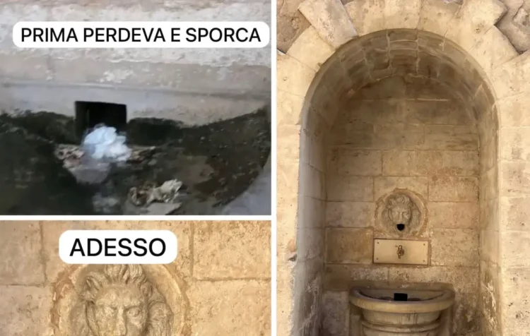 Prosegue il recupero delle fontane storiche di Ragusa