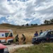 Mezzi di soccorso, carabinieri e vigili del fuoco intervenuti nelle campagne del Nisseno per assistere una coppia di anziani ritrovata