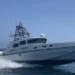 Motovedetta della Guardia di Finanza impegnata in navigazione durante un'attività di controllo in mare nel Palermitano