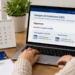 Persona che consulta online il calendario dei pagamenti dell’Assegno di Inclusione su un computer