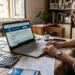 Persona controlla sul portale INPS le date di pagamento dell’Assegno di Inclusione