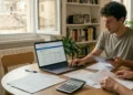 Famiglia che consulta documenti ISEE e pratiche INPS per l’Assegno unico 2026