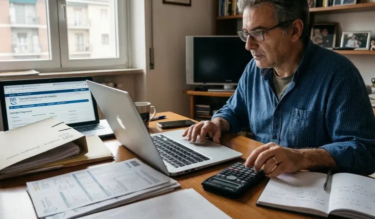 Cittadino consulta online i pagamenti INPS di giugno 2026 da computer