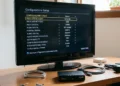 Famiglia italiana utilizza un decoder TV digitale in salotto moderno