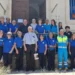 Volontari della Misericordia di Modica con il Correttore Nazionale Franco Agostinelli davanti alla sede associativa