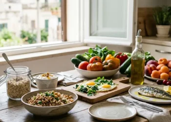 dieta equilibrata dimagrire con cereali integrali, frutta e proteine magre