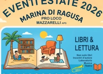 Locandina degli eventi estivi 2026 promossi dalla Pro Loco Mazzarelli a Marina di Ragusa