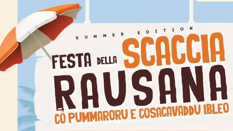 Manifesto della Festa della Scaccia Rausana 2026 in programma a Marina di Ragusa.