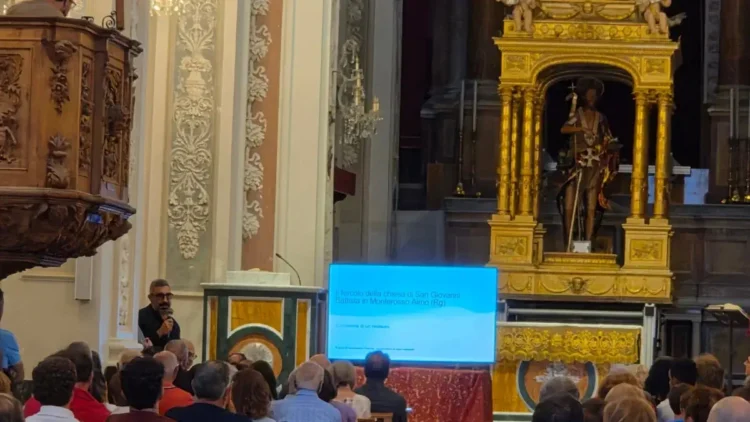 Presentazione del restauro del fercolo di San Giovanni Battista nella chiesa madre di Monterosso Almo