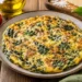 Frittata di spinaci e parmigiano, piatto tipico della dieta mediterranea per dimagrire