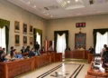 Seduta del Consiglio comunale di Modica durante una riunione nell'aula consiliare del Comune