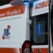 Ambulanza del 118 Sicilia durante un intervento di emergenza dopo un incidente stradale nel Ragusano