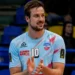 Jannis Hopt con la maglia dell'Avimec Modica durante una presentazione della squadra