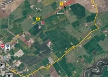 Mappa della viabilità con percorso alternativo previsto durante i lavori sulla SP 60 tra Santa Croce Camerina e Ragusa