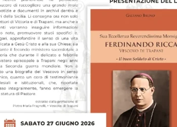 Copertina del libro dedicato a monsignor Ferdinando Ricca presentato nella basilica di San Giovanni Battista a Vittoria.