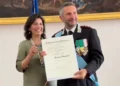 Il colonnello modicano Manuel Scarso durante una cerimonia istituzionale per il conferimento di un'onorificenza.