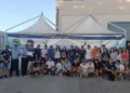 Volontari Protezione Civile Modica durante attività formativa con studenti