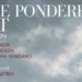 Locandina della mostra d'arte contemporanea "SINE PONDERE" in programma all'Auditorium San Vincenzo Ferreri di Ragusa.
