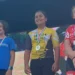 Bruna Maria Puccia sul podio del meeting nazionale di mountain bike a Viareggio con la maglia della Motyka Bike School Modica