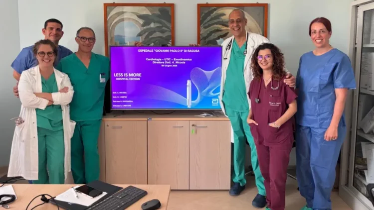medici cardiologia Ragusa discutono pacemaker senza fili ospedale Giovanni Paolo II