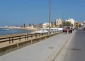 Lungomare di Marina di Ragusa in inverno con proposta di riapertura al traffico