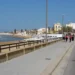 Lungomare di Marina di Ragusa in inverno con proposta di riapertura al traffico