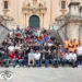 Moto storiche in sosta a Ragusa Ibla durante evento nel barocco ibleo