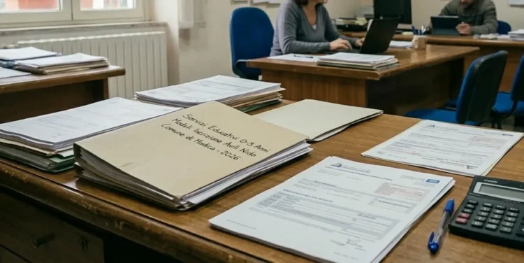 Immagine generata con IA che rappresenta documenti fiscali collegati alla rottamazione quinquies degli enti locali.
