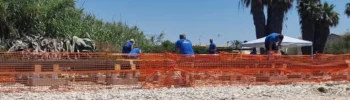 Struttura realizzata sulla spiaggia di Playa Grande, nel territorio di Scicli