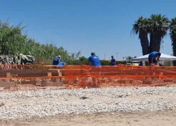 Struttura realizzata sulla spiaggia di Playa Grande, nel territorio di Scicli