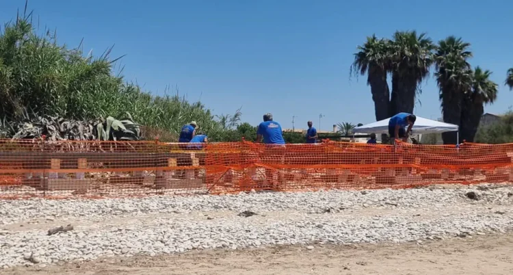 Struttura realizzata sulla spiaggia di Playa Grande, nel territorio di Scicli
