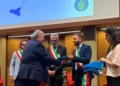 Cerimonia di consegna del riconoscimento Spiga Verde 2026 al Comune di Modica durante l'evento ufficiale