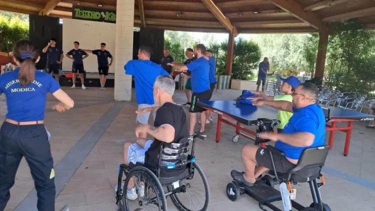 Misericordia di Modica e sport paralimpico al Kikki Village