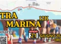 Locandina della Stramarina 12K con percorso sul lungomare di Marina di Ragusa e data della manifestazione