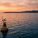 mare Ionio Sicilia con costa siracusana e monitoraggio sismico terremoto lieve