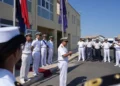 Il direttore marittimo Raffaele Macauda incontra il personale della Capitaneria di porto di Pozzallo durante la visita istituzionale.