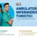 Locandina dell'ASP di Ragusa che informa sull'attivazione degli ambulatori infermieristici turistici nelle località costiere.