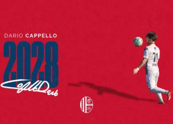 Modica Calcio che annuncia il rinnovo del centrocampista Dario Cappello fino al 2028