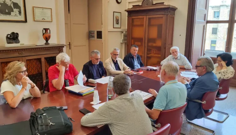 Conferenza dei sindaci e sindacati dei medici di famiglia durante l'incontro sullo sciopero