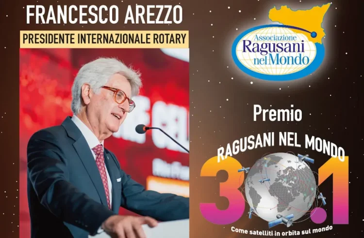 Francesco Arezzo durante un intervento pubblico. Il medico odontoiatra ragusano, presidente del Rotary International, sarà premiato alla 31ª edizione del Premio Ragusani nel Mondo.