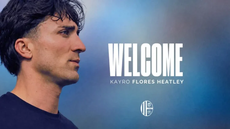 Kayro Flores Heatley nel visual di presentazione del Modica Calcio dopo il suo arrivo per la stagione di Serie D 2026/2027.