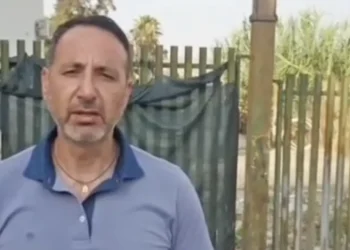 Biagio Pelligra durante il sopralluogo all'ex mattatoio di Vittoria
