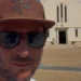 L'assessore Giuseppe Nicastro davanti alla nuova piazza Cavour di Scoglitti durante il sopralluogo dopo il maltempo